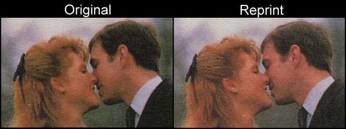 Vaitupu 1986 Royal Wedding Scott 66b Reprint Comparison