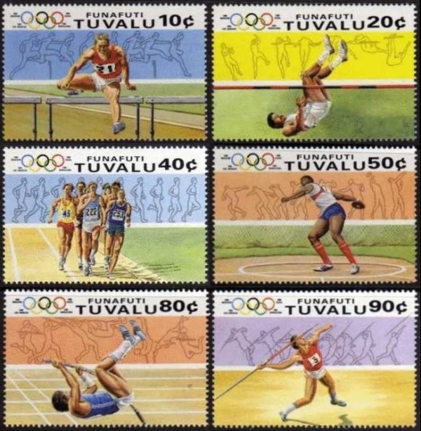 Tuvalu Funafuti 1988 Olympic Games Stamps