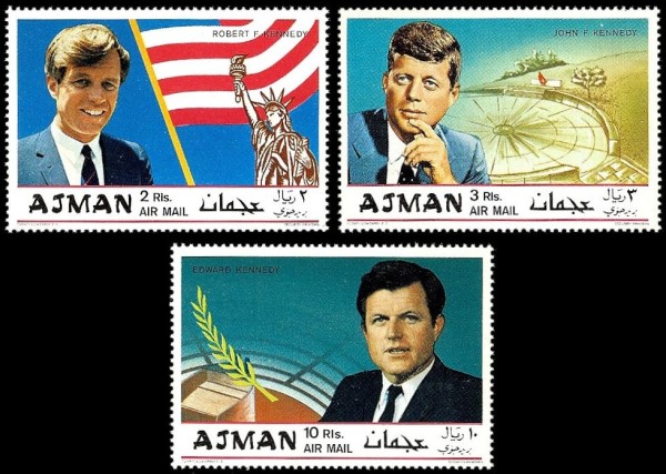 Ajman 1969 Kennedy Brothers Stamps