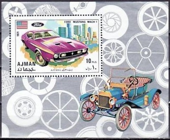 Ajman 1971 New Cars (1st issue) Block 291 Souvenir Sheet