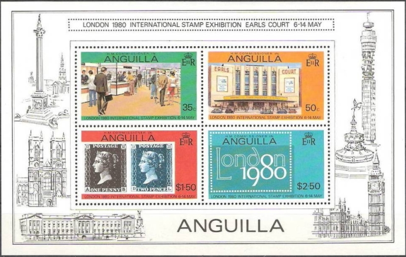 1979 LONDON 1980 International Stamp Expo (1st issue) Souvenir Sheet