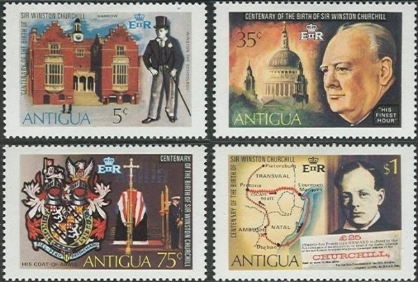 1974 Birth Centenary of Sir Winston Churchill Stamps