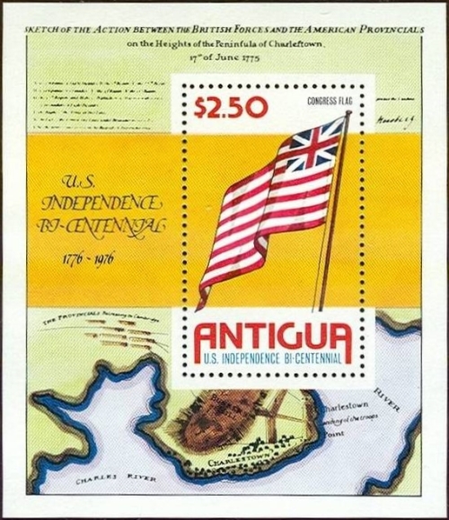 1976 Bicentenary of the American Revolution Souvenir Sheet