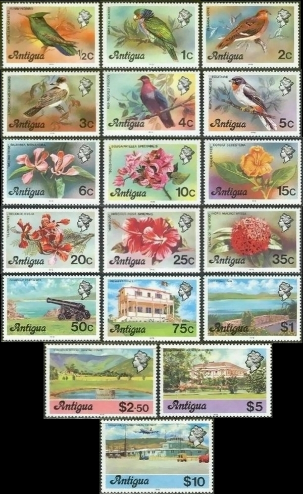 1976 Definitive Stamps With Imprint '1978'