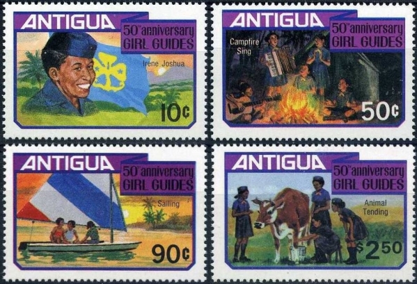 1981 50th Anniversary of Antigua Girl Guide Movement Stamps