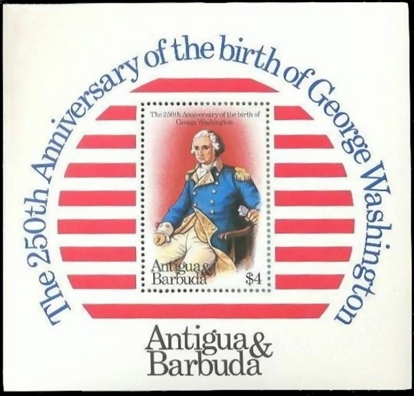 1982 250th Birth Anniversary of George Washington Souvenir Sheet