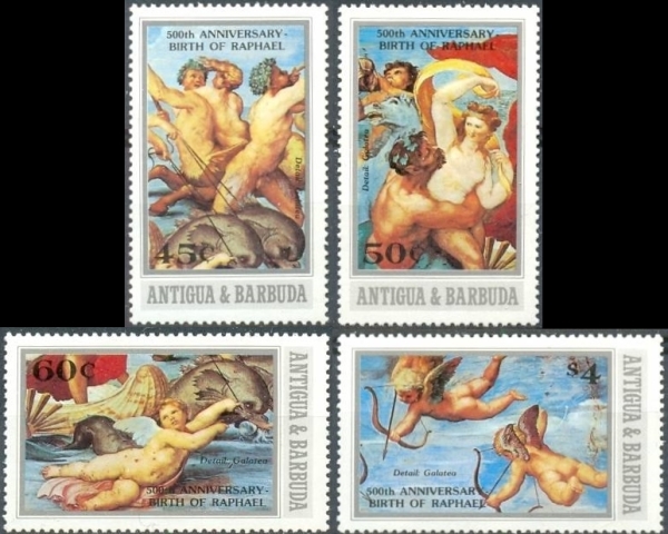 1983 500th Birth Anniversary of Raphael Stamps