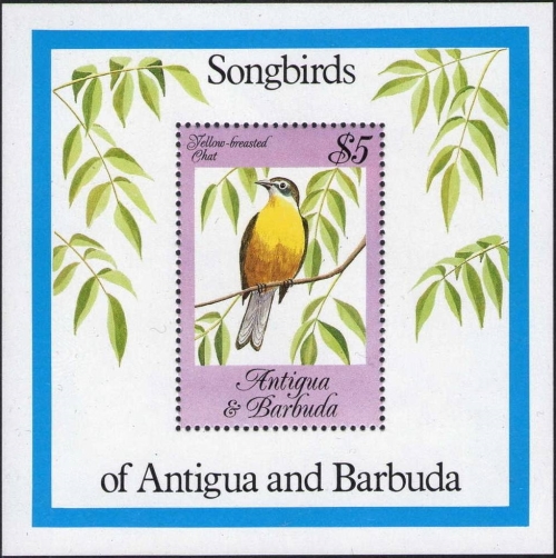 1984 Songbirds Souvenir Sheet
