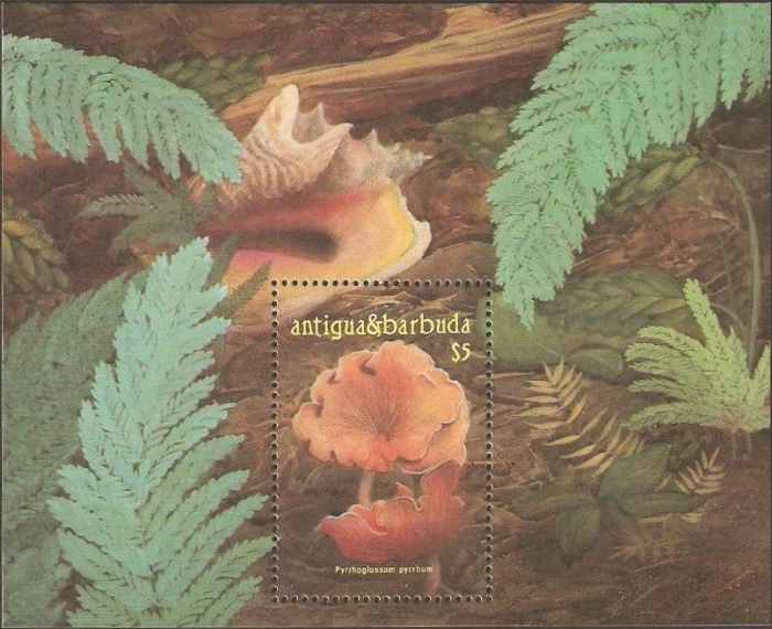 1986 Mushrooms Souvenir Sheet
