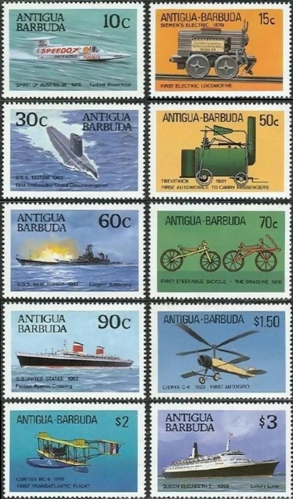 1987 Milestones of Transportation Stamps