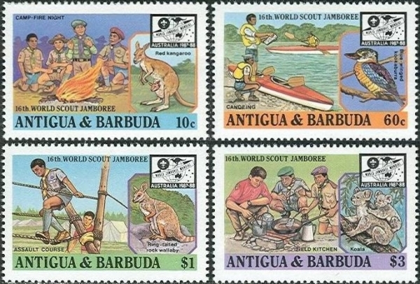 1987 16th World Scout Jamboree in Australia Stamps