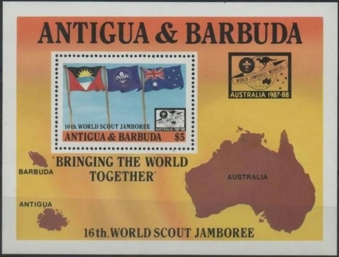 1987 16th World Scout Jamboree in Australia Souvenir Sheet
