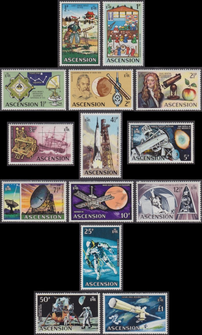 1971 Evolution of Space Travel Stamps