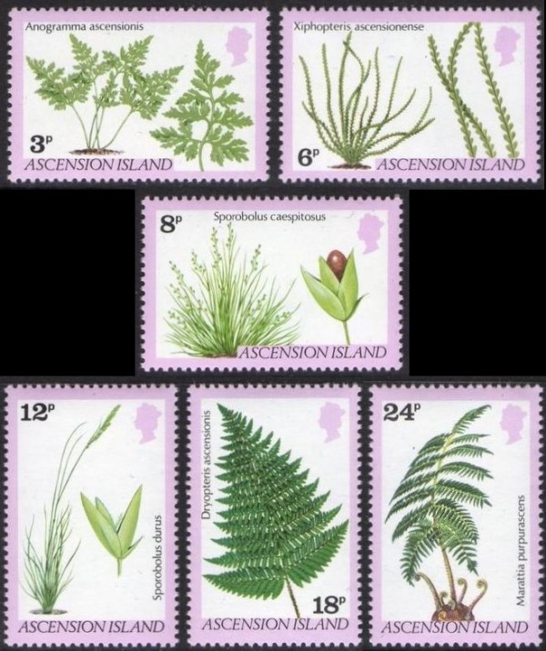 1980 Ferns and Grasses Stamps