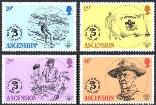 1982 75th Anniversary of the Boy Scout Movement Stamps