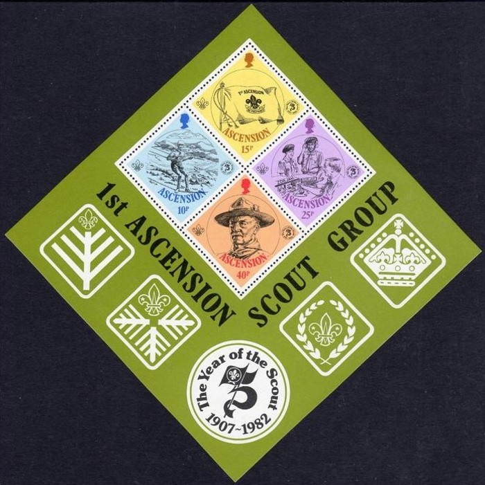 1982 75th Anniversary of the Boy Scout Movement Souvenir Sheet