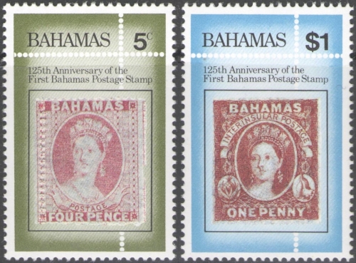 1984 125th Anniversary of Bahamas Stamps