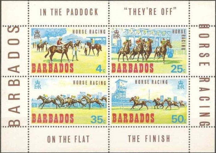 1969 Horse Racing Souvenir Sheet