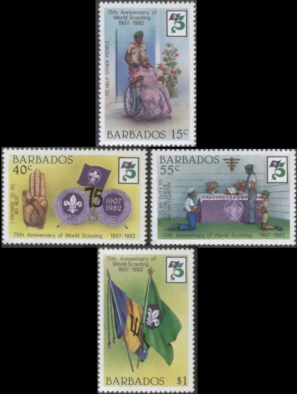1982 75th Anniversary of the Boy Scouts Movement Stamps
