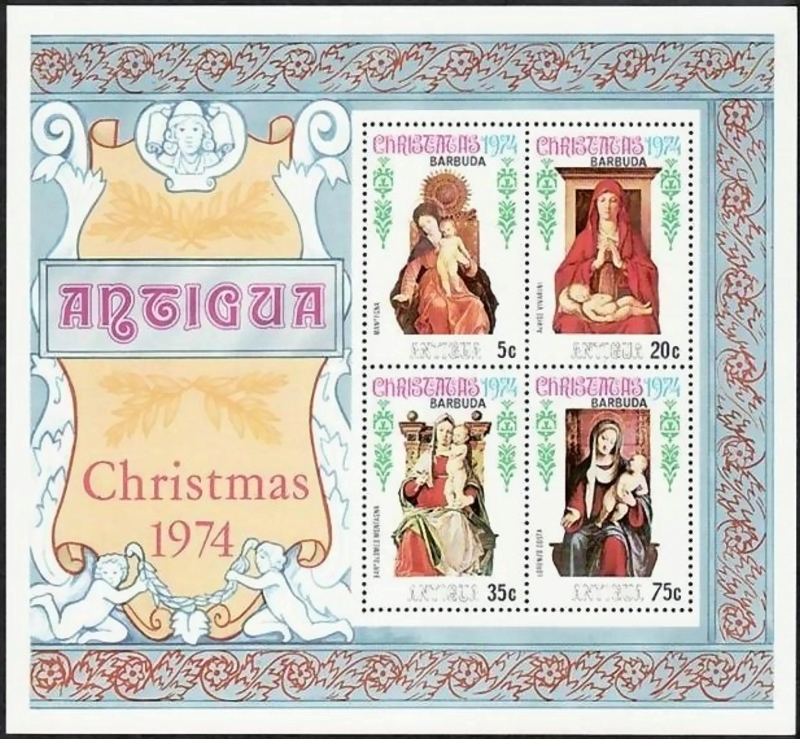 1974 Christmas Souvenir Sheet