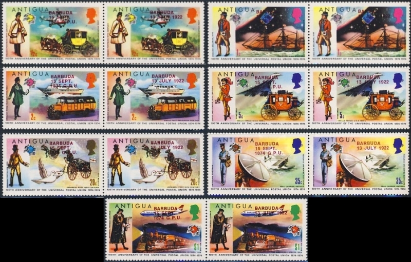 1974 Centenary of the Universal Postal Union (1st issue) Stamps