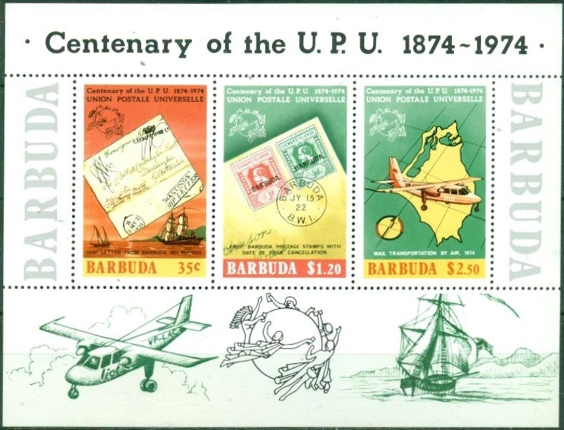 1974 Centenary of the Universal Postal Union (2nd issue) Souvenir Sheet