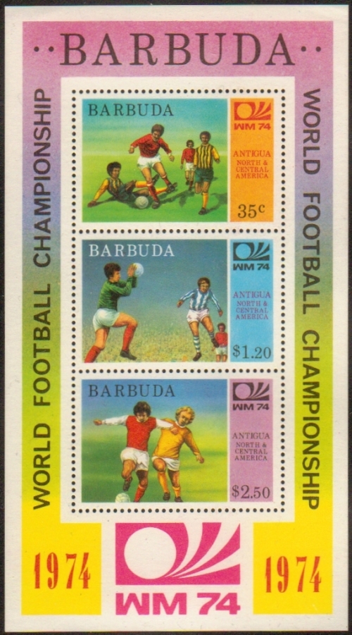 1974 World Cup Soccer Championship (1st issue) Souvenir Sheet