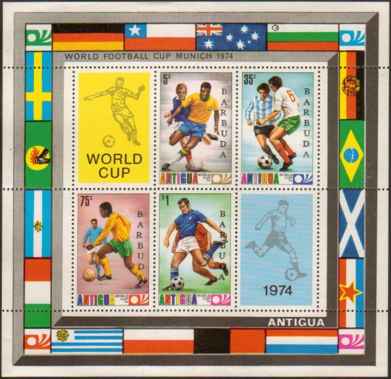 1974 World Cup Soccer Championship (2nd issue) Souvenir Sheet