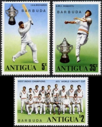 1975 World Cup Cricket Winners Stamps