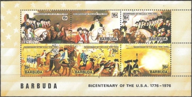 1976 Bicentenary of the American Revolution 235d Souvenir Sheet