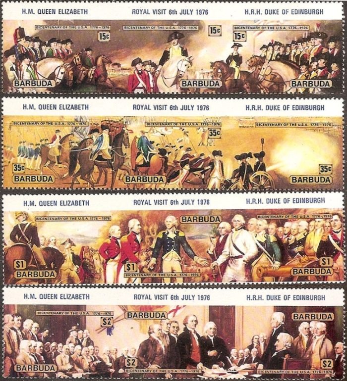 1976 Bicentenary of the American Revolution Royal Visit Stamps