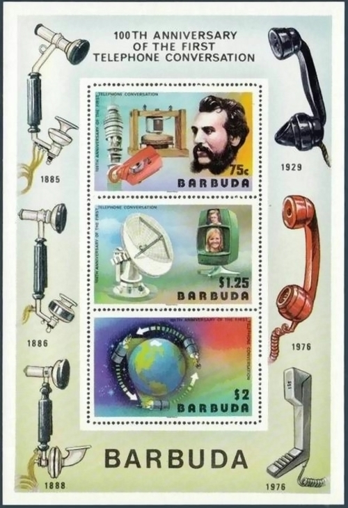 1977 Telephone Centenary (1976) Souvenir Sheet