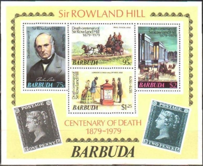 1979 Death Centenary of Sir Rowland Hill (1st issue) Souvenir Sheet