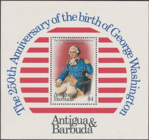 1982 250th Birth Anniversary of George Washington Souvenir Sheet