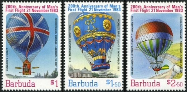 1983 Bicentenary of Manned Flight (1st issue) Stamps