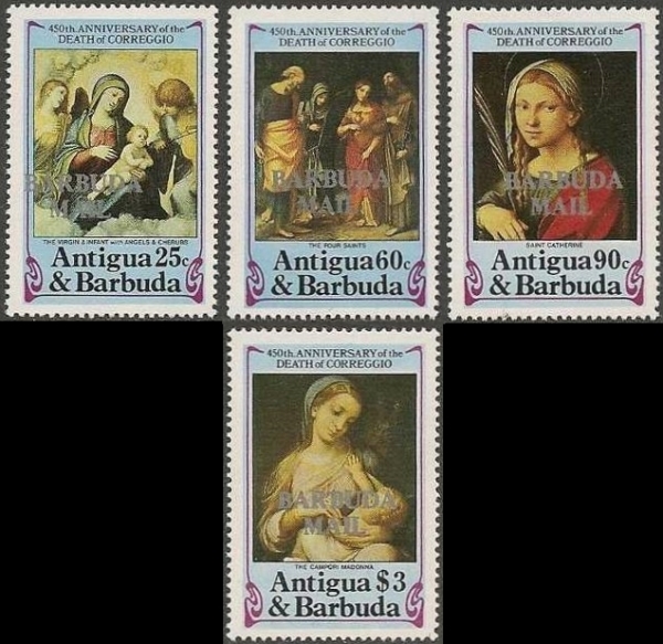 1984 450th Death Anniversary of Correggio Stamps