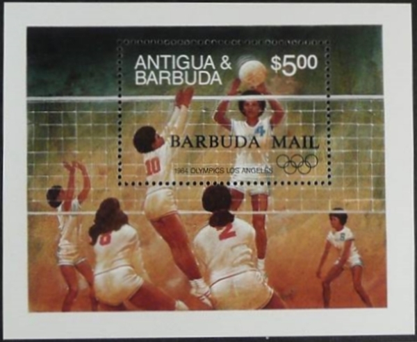 1984 Olympic Games in Los Angeles (1st issue) Souvenir Sheet