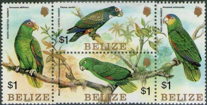 1984 Parrots Stamps