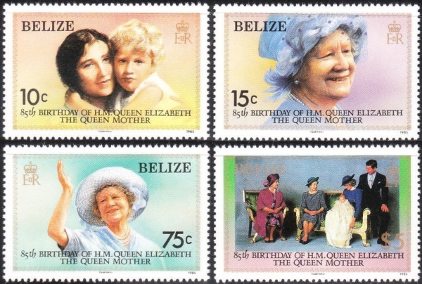 1985 Life and Times of Queen Elizabeth the Queen Mother (85th Birthday) Stamps