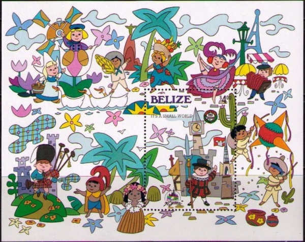 1985 Christmas, 30th Anniversary of Disneyland Souvenir Sheet