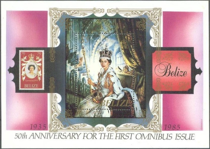 1985 50th Anniversary of the First Commonwealth Omnibus Issue Souvenir Sheet