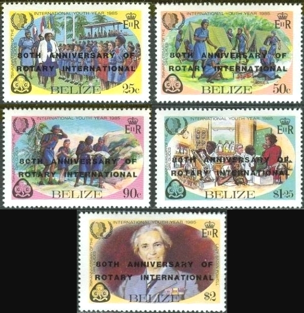 1985 80th Anniversary of the Rotary International Stamps