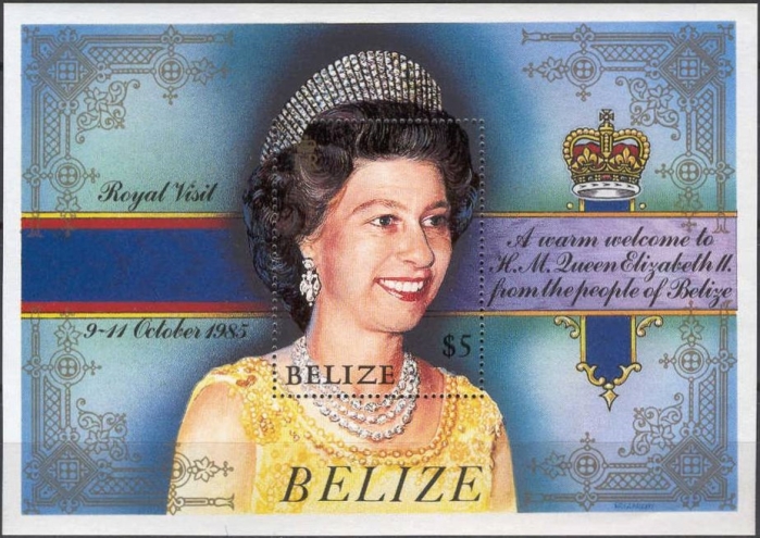 1985 Royal Visit Souvenir Sheet