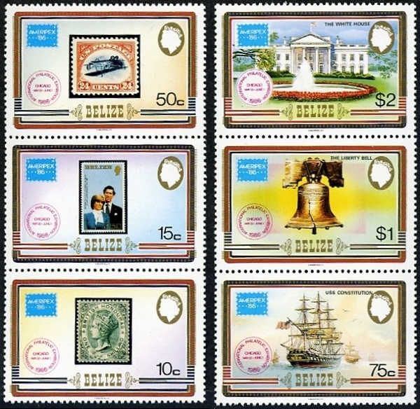 1986 'AMERIPEX' International Stamp Exhibition Stamps
