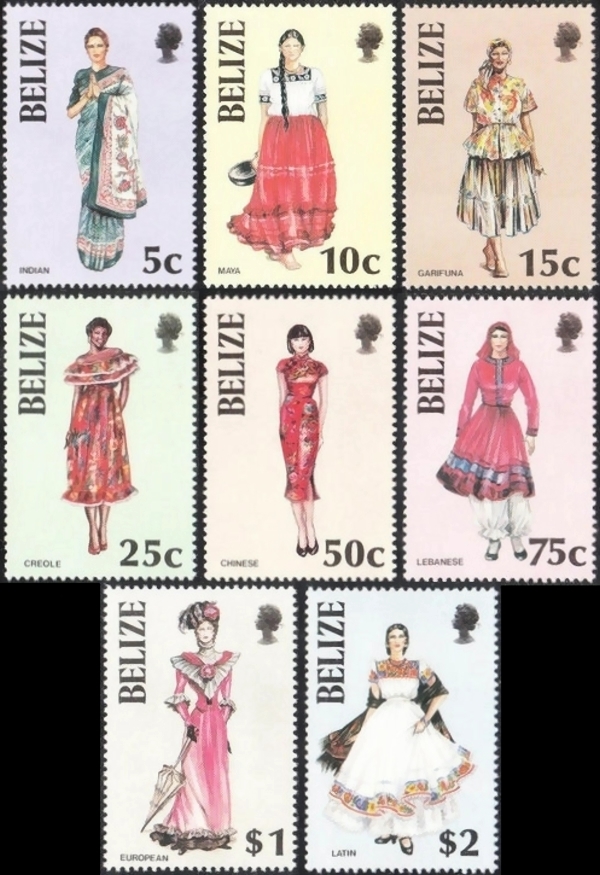 1986 Costumes of Belize Stamps