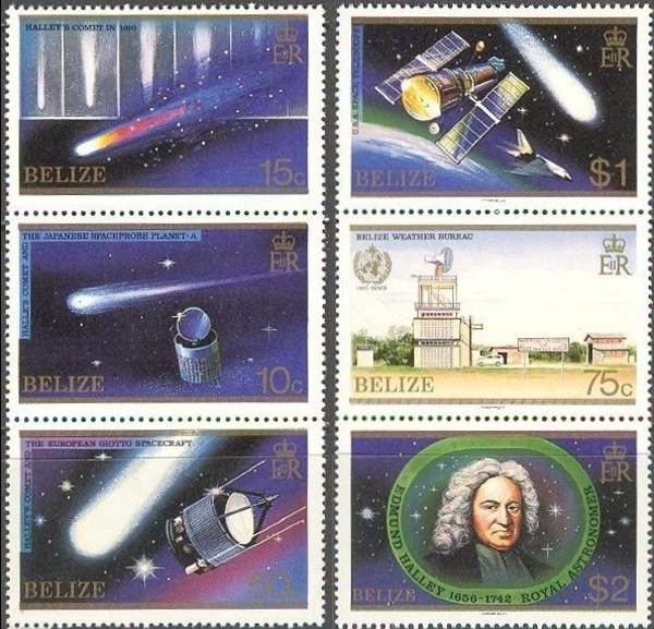 1986 Appearance of Halley's Comet Stamps