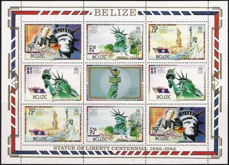 1986 Centenary of the Statue of Liberty Sheetlet