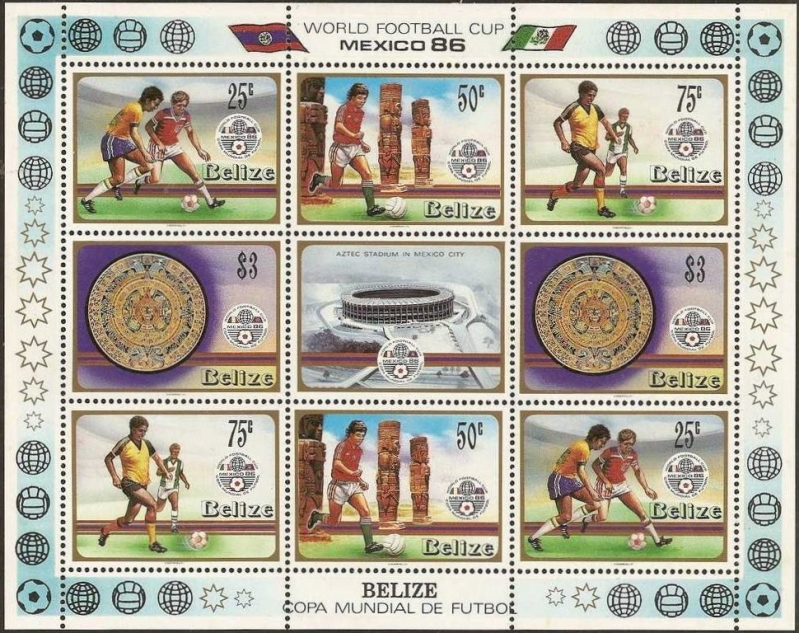 1986 World Cup Soccer Championship, Mexico (2nd issue) Sheetlet