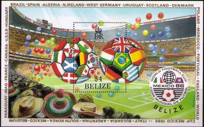 1986 World Cup Soccer Championship, Mexico (2nd issue) Souvenir Sheet