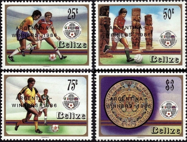 1986 World Cup Soccer Championship Winners, Mexico Stamps